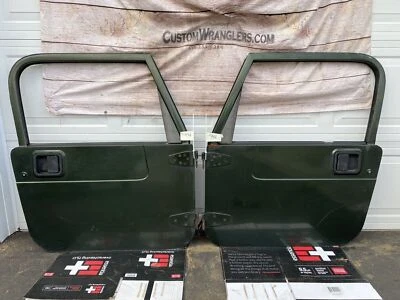 Jeep Wrangler TJ LJ puertas completas 1997 1998 2004 2005 verde musgo perla PJN fabricante original Foto 1 de 4