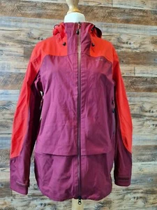 ROHAN Vertex Waterproof Hiking Jacket Red Hooded Outdoor Coat Medium Unisex - Picture 1 of 9