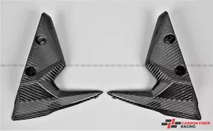 2017-2022 Triumph Street Triple 765 R, S Front Fender Sides - 100% Carbon Fiber - Picture 1 of 4