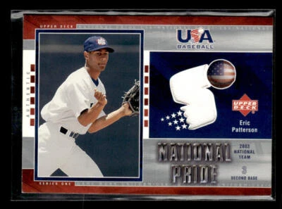 2003 Upper Deck USA Baseball National Team #USA 15 Eric Patterson jersey card - Image 1 of 2