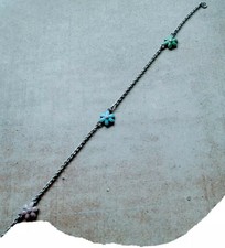 Marcasite Ankle Bracelet Pandora 925 Enamel and