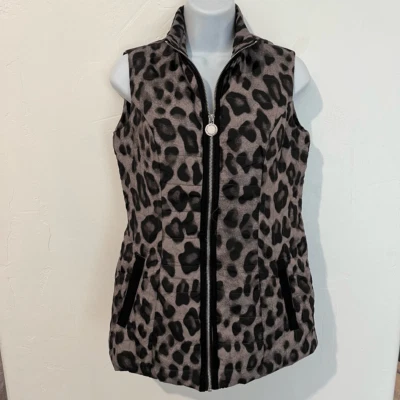 Chaleco Dennis Basso Mujer Estampado Animal Negro Gris XXS Foto 1 de 4