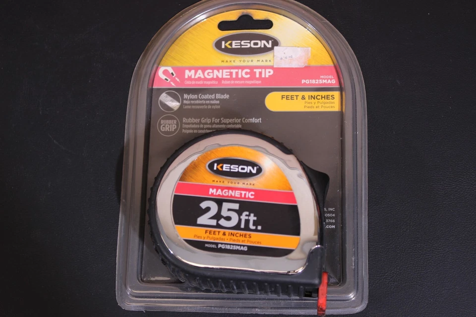 Keson Magnetic Tip 25 ft. Measuring Tape PG1825MAG - Image 1 of 4