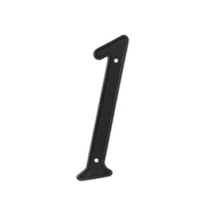 Deltana RNZ4-1 Zinc Die Cast Number 1 | 4 Inch | Black Finish - Picture 1 of 2