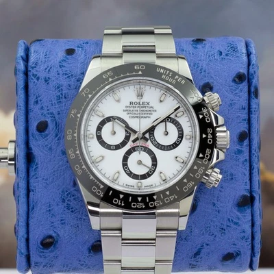 Rolex Cosmograph Daytona 116500LN 2022 Panda esfera blanca cerámica como nuevo juego completo Foto 1 de 4