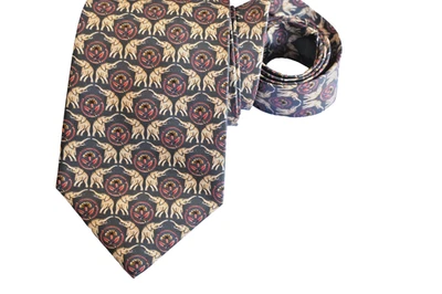 JIM THOMSON CORBATA HOMBRE BEIGE/ELEFANTE Ancho: 3.50" Largo: 57" Foto 1 de 3