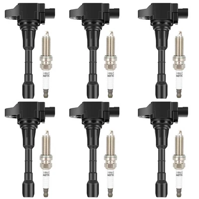 Bobinas de encendido y 6 bujías de iridio para Nissan Murano 2009-2020 3,5 L 6 piezas Foto 1 de 4