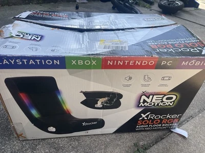 Cadeira de videogame X Rocker Solo RGB malha 2.0 - 5155701 (preta) - Imagem 1 de 4