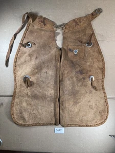 Chapas de cuero Skip Blood Vintage Cowboy Chaps 34H11 - Imagen 1 de 17