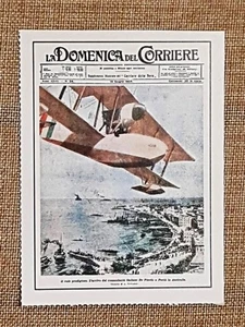 Figurina originale La Domenica del Corriere 1925 Perth Gennariello di De Pinedo - Bild 1 von 1