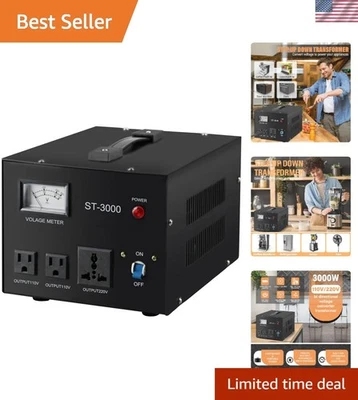 ST-3000 Voltage Converter Regulator with Circuit Breaker - Image 1 of 4