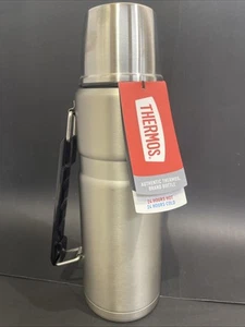 NWT Thermos King Stainless Steel Vacuum-Insulated Hot/Cold Bottle 40oz - Picture 1 of 8