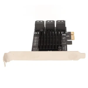 PCIE 3.0 To 6 Ports Expansion Card 6Gbps PCI Express X4 X8 X16 Plug And FY - Bild 1 von 22