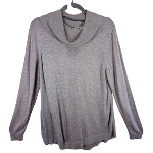 Suéter Pullover Ligero Cuello Capucha Manga Larga Tostado Magaschoni Talla XL - Imagen 1 de 4