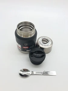Thermos ICON Food Jar 0,47 L Grigio Scuro - Contenitore Isolante con Cucchiaio, Antiscivolo - Foto 1 di 9