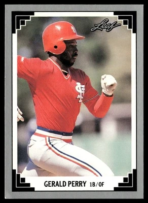 1991 Leaf Gerald Perry St. Louis Cardinals #272 - Image 1 of 2