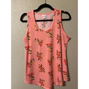 LuLaRoe Women's Floral Tank Top - Size Large, Excellent Condition - Picture 1 of 4