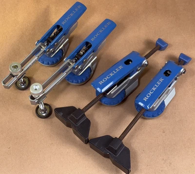 4 braçadeiras de retenção Rockler trava automática T-Track - 2 tipos - LEIA - 54280 58616 - Imagem 1 de 4