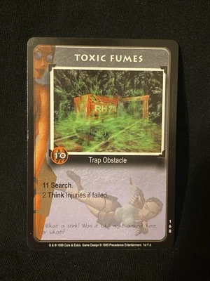 Toxic Fumes 168 Tomb Raider Trading Card Game TCG CCG 1999 - Image 1 of 2