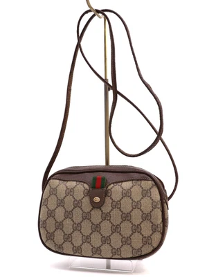 Auténtico bolso bandolera vintage Gucci GG Supreme marrón jerez Foto 1 de 4