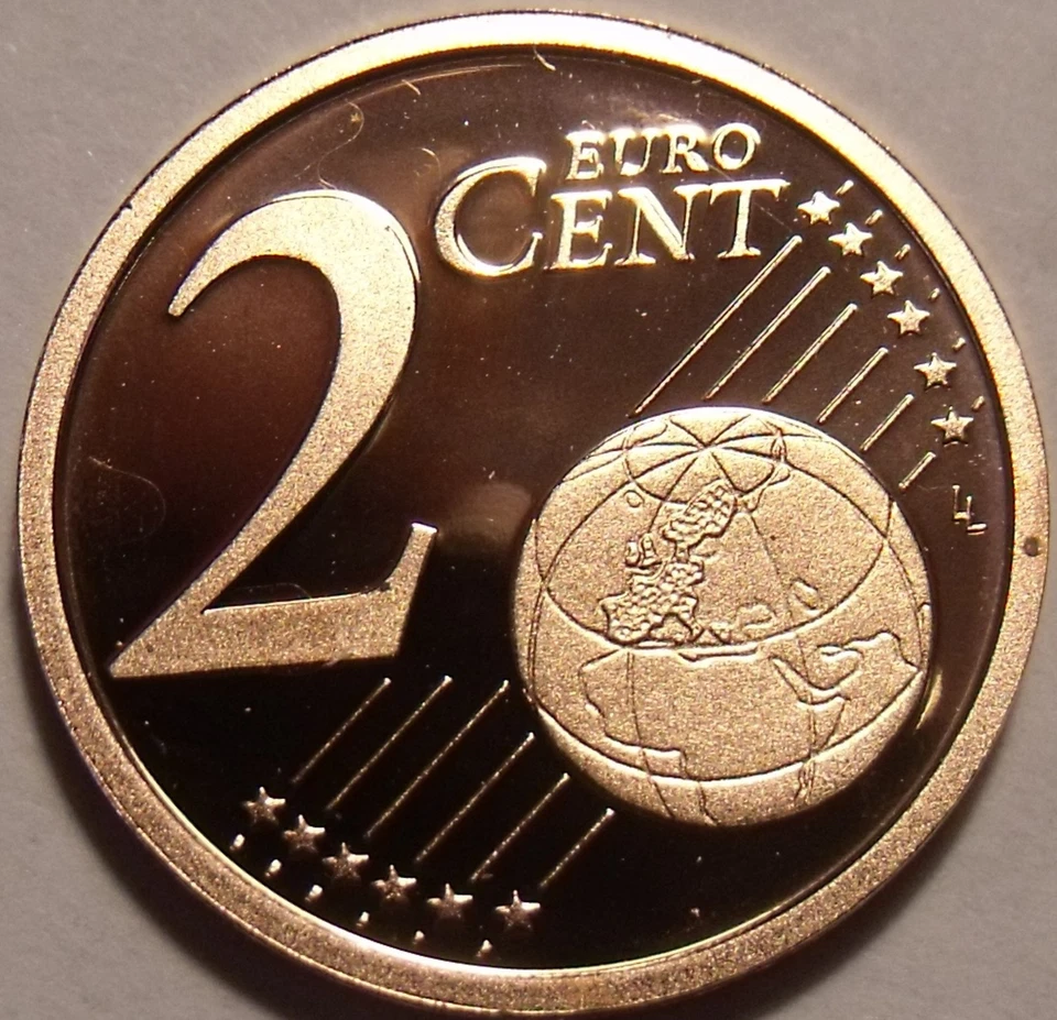 Cameo Proof Germany 2005-J Two Euro Cents~Hamburg Mint~Excellent~Free Shipping~ - Image 1 of 2
