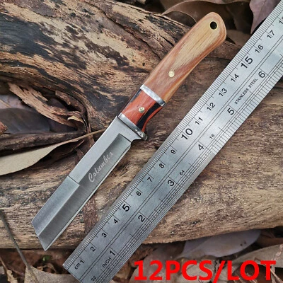 12X 小号便携式固定刀,户外锋利野营便携式水果刀 — 第 1/4 张图片