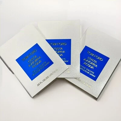 3 x Tom Ford Costa Azzurra Acqua Eau de Toilette EDT Spray Spray 1,5 ml cada uno Foto 1 de 2