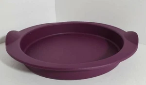 Tupperware Silikon Runde Form Royal Lila Amethyst Kuchen Backen 11 Zoll Neu - Bild 1 von 2