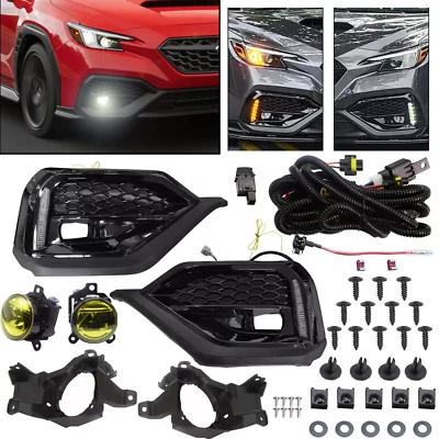 Luces de bisel antiniebla DRL señal de giro LED dinámica para Subaru WRX STI 2022-2023 4 PIEZAS Foto 1 de 4