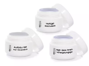 Uv Gel Set Nagel Nagelstudio Nagelset Nail Haftgel Aufbaugel Starterset 3x 15ml - Bild 1 von 5