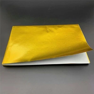 Heat Reflective Sheet Adhesive Backed Aluminized Heat Shield Protection Barrier - Picture 1 of 6