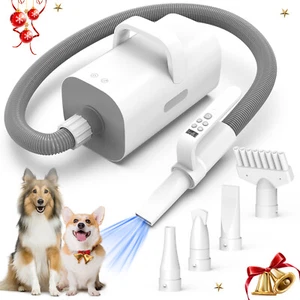 High Velocity Dog Dryer 4-in-1 Adjustable Temperature Pet Hair Dryer W/4 Nozzles - Picture 1 of 7