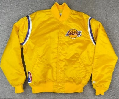 Chaqueta de Satén Starter De Colección Rara NBA Los Angeles Lakers #1 Campeones Mundiales Talla XL Foto 1 de 4
