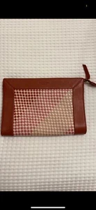 Radley Red and Pink Leather Clutch Bag Brand New with Dust Bag and Care Guide - Picture 1 of 7