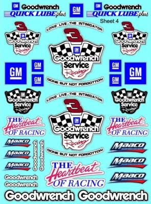 CLEAR VINYL # Sticker Sheet-R/C MODEL Decal 1/24-1/16 Scale DIECUT- - Image 1 of 4