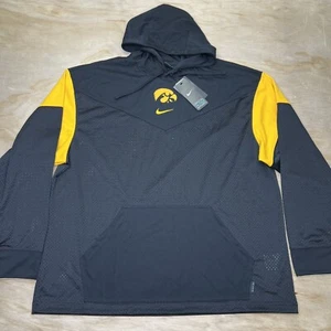NEW XL Iowa Hawkeyes Nike Sideline Jersey Pullover Hoodie Black - Picture 1 of 15