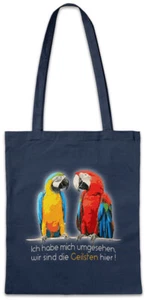 Die Geilsten Hipster Bag Stofftasche Stoffbeutel Fun Papagei Vogel Zoo - Picture 1 of 1