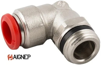 AIGNEP RACCORDO ARIA COMPRESSA ORIENTABILE A L MASCHIO INNESTO RAPIDO 50111 - Immagine 1 di 4