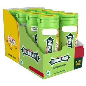 DOUBLEMINT Lemon Chewy Mint Tube Pack for instant fresh- 33.5gm (Pack of 4) - Picture 1 of 7
