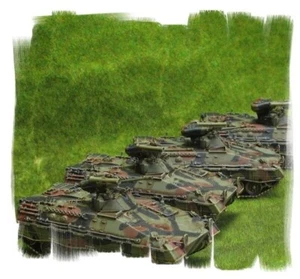¡Pintado! - 1 pelotón Marder de Alemania Occidental (4 vehículos) - 15 mm Tercera Guerra Mundial - Team Yankee - Imagen 1 de 2