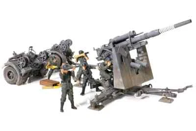 Forces of Valor 1/32 Canon Antiaerien FLAK36 + 5 Diener Grau Feldgrau Mint Box - Bild 1 von 4