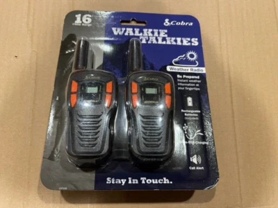 Cobra CXT195 16 Mile Range 2-Way 22 Channel Walkie Talkies NEW Factory Sealed - Image 1 of 2