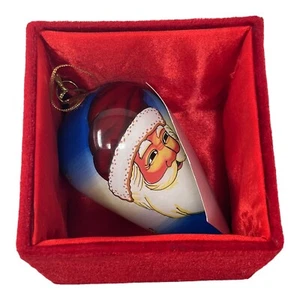 JC Penney Santa umgekehrt bemalt Träne Ornament - Bild 1 von 13