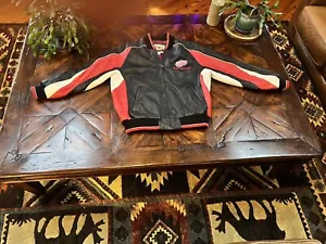 Official Detroit Red Wings Authentic Leather Bomber Jacket - Picture 1 of 5