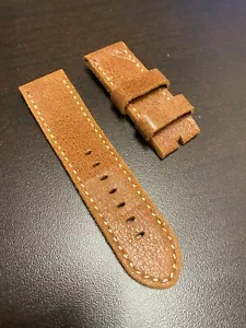 Cinturino orologio 26 mm fatto a mano vera pelle di vitello per Panerai Invicta Garmin - Foto 1 di 2
