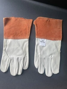 DuPont Gloves Kevlar Unisex Tan Leather Work Utility One Size - Picture 1 of 7