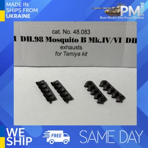 REXx 48083 1/48 Exhaust for DH,98 Mosquito B Mk.IV/VI Tamiya - Picture 1 of 4