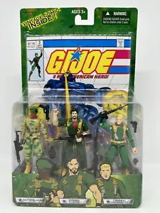 GI Joe SGT STALKER, DOUBLE CLUTCH, GENERAL ABERNATHY with Comic Book Hasbro 2004 - Picture 1 of 23