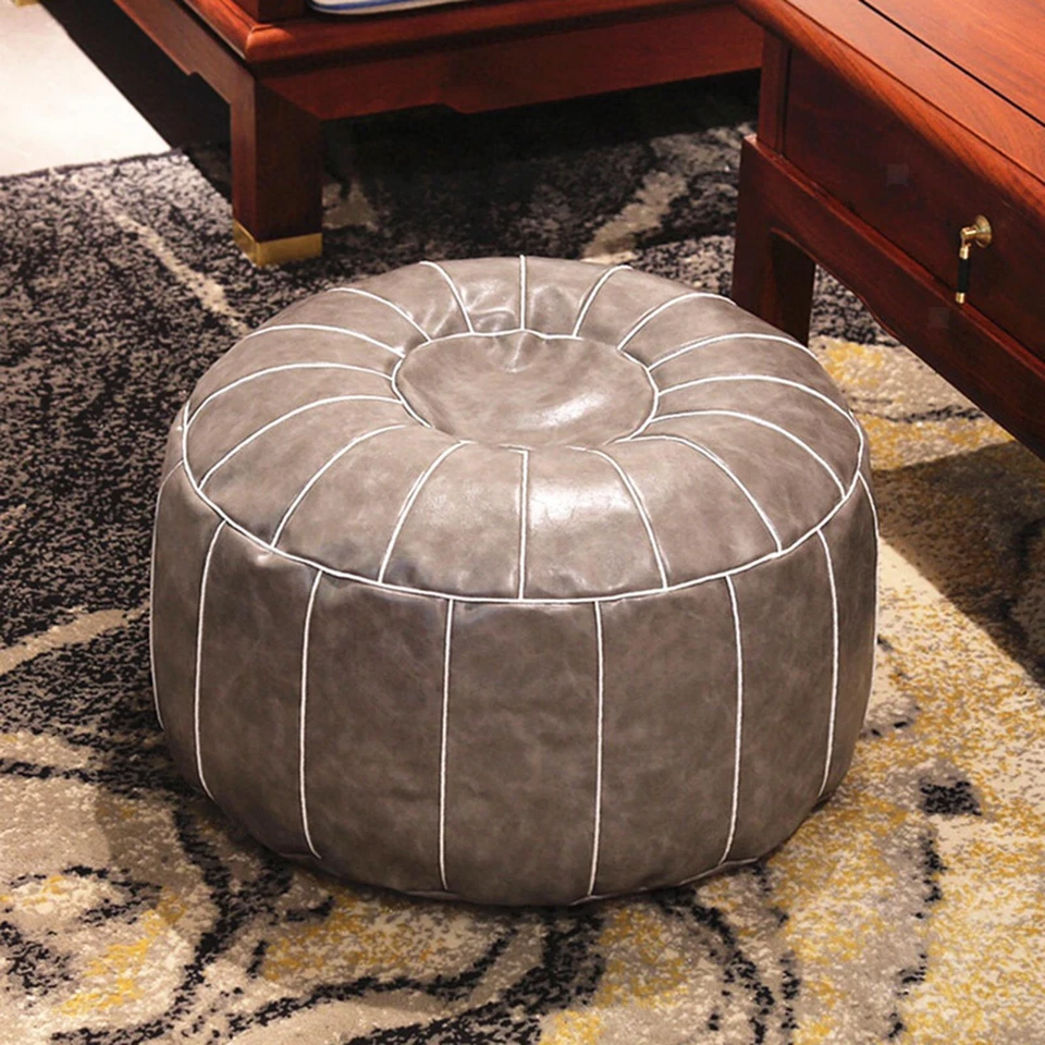Premium Moroccan Pouf Cover Foot Stool Storage Ottoman Living Room Decor - Image 1 of 1