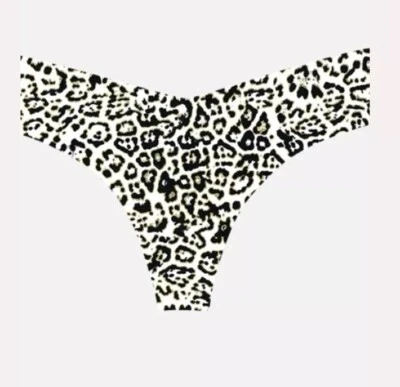 NEW! Commando Women's Sz M/L Leopard Printed Stretch Thong Gold Foil Outline - Image 1 of 3
